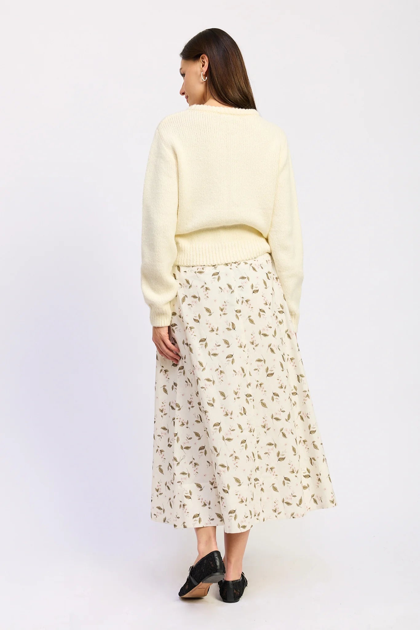 En Saison Hannah Cream Cardigan