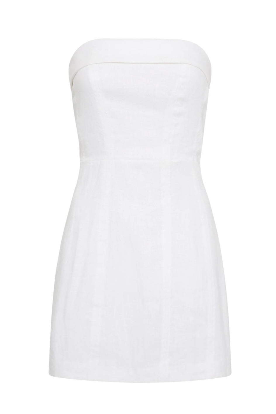 Lyra Linen Mini Dress | White