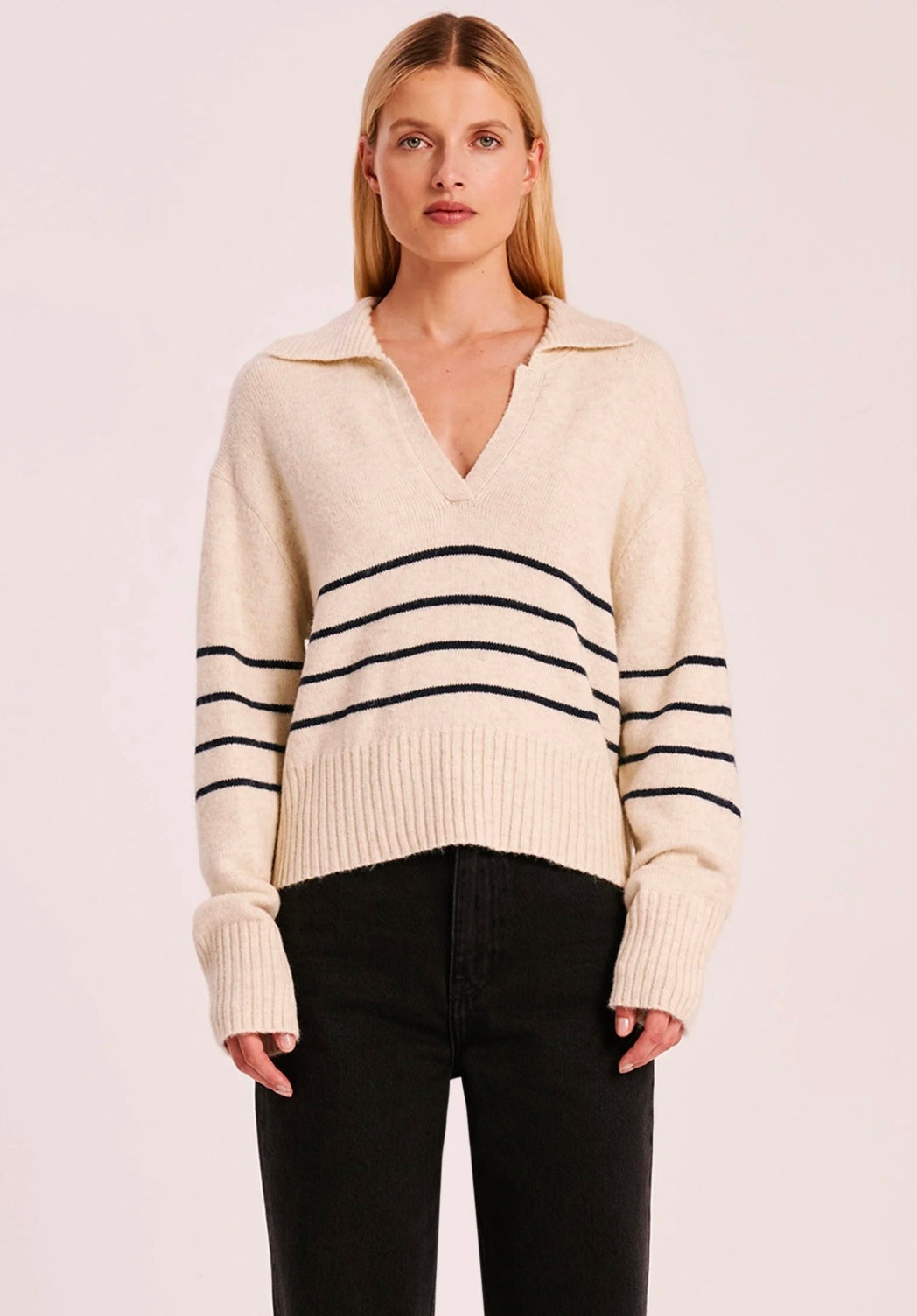 Nude Lucy Logan Rugby Knit Cloud Stripe