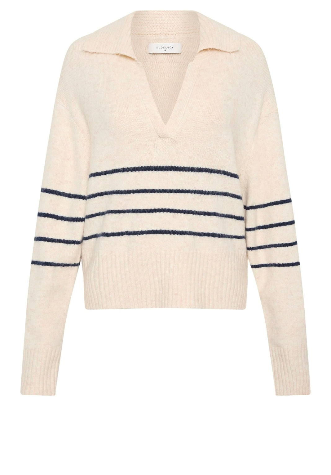 Logan Rugby Knit Cloud Stripe