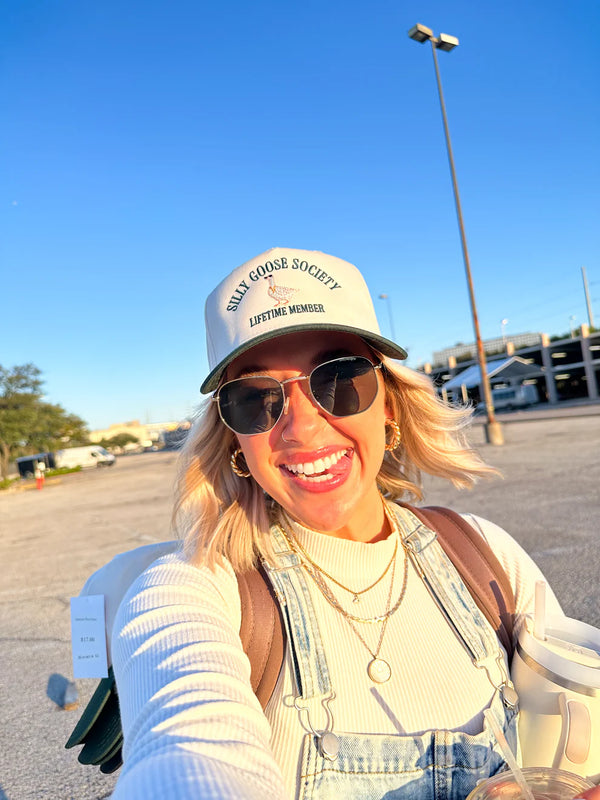 Silly Goose Baseball Hat | Green Natural