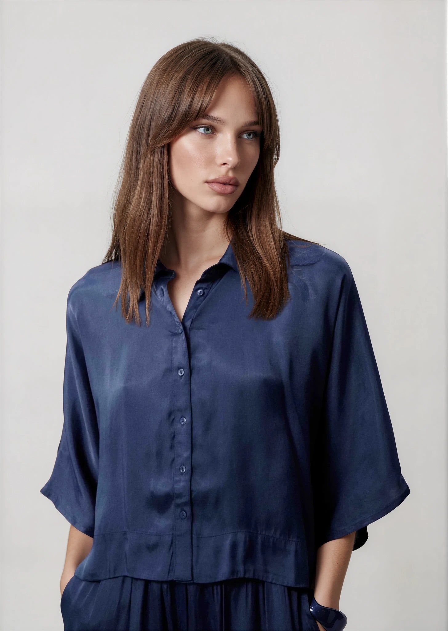 FRNCH PERVENCHE Shirt BLEU MARINE
