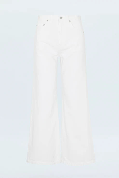 Pistola Jaydn Low Slung Palazzo Jeans White