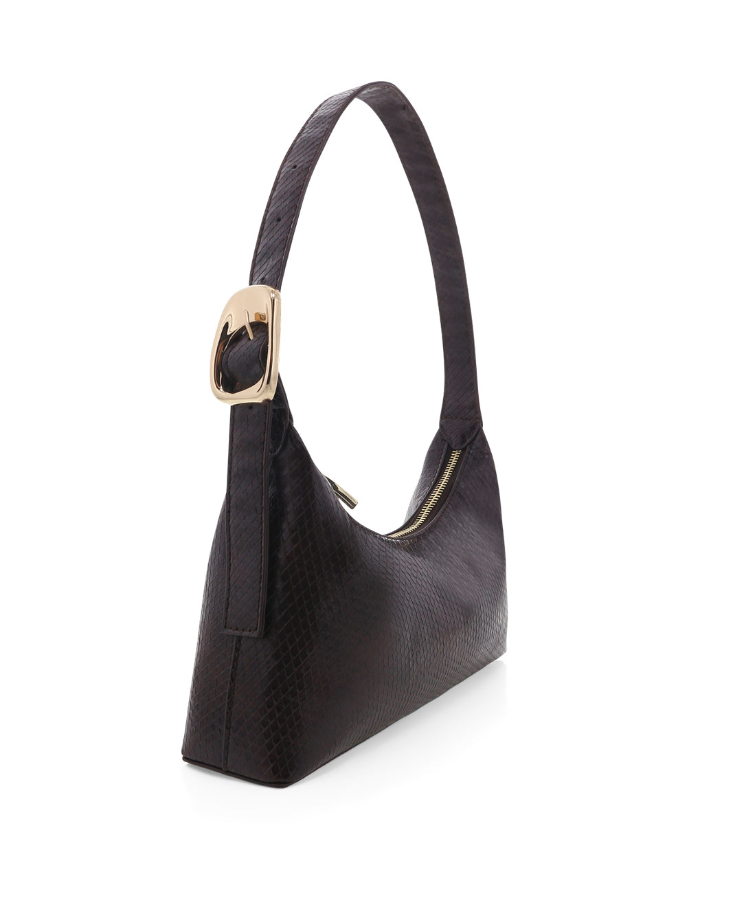Billini Lucie Chocolate Scale Shoulder Bag