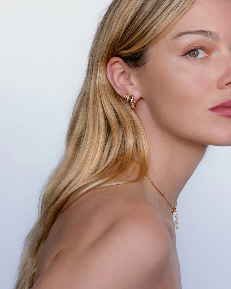 LUV AJ | The Mini Snake Chain Hoops
