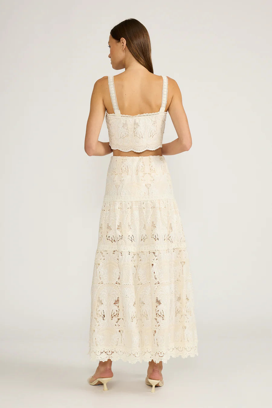 Kelly Crochet Lace Maxi Skirt