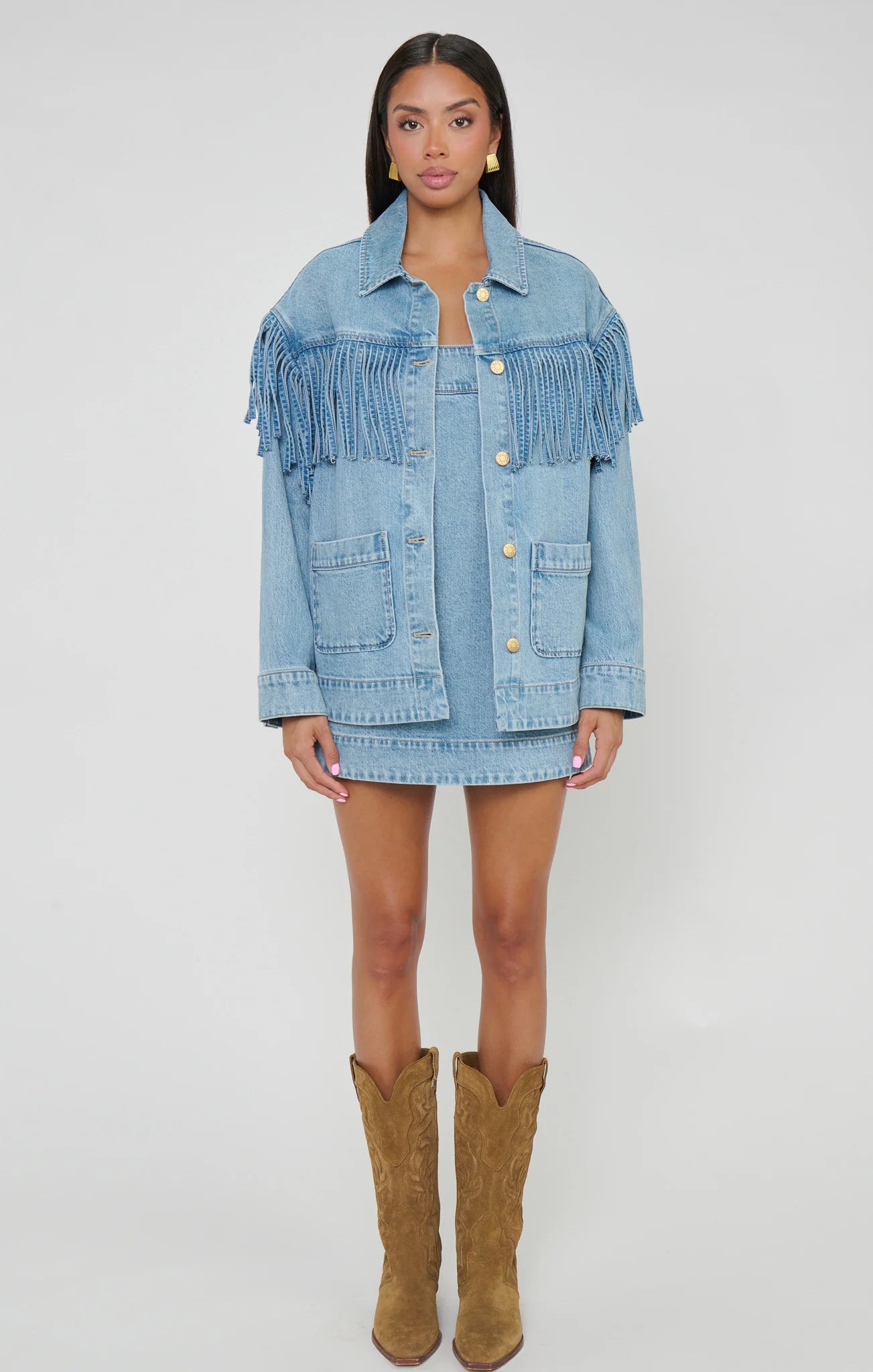 Show Me Your MuMu Ojai Fringe Jacket
