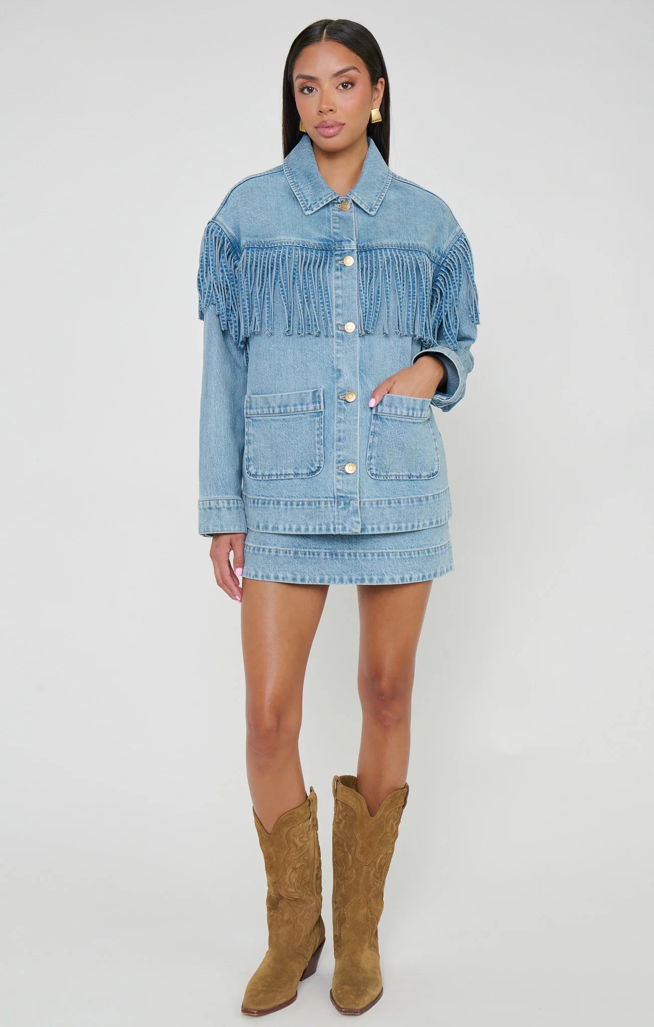 Show Me Your MuMu Ojai Fringe Jacket