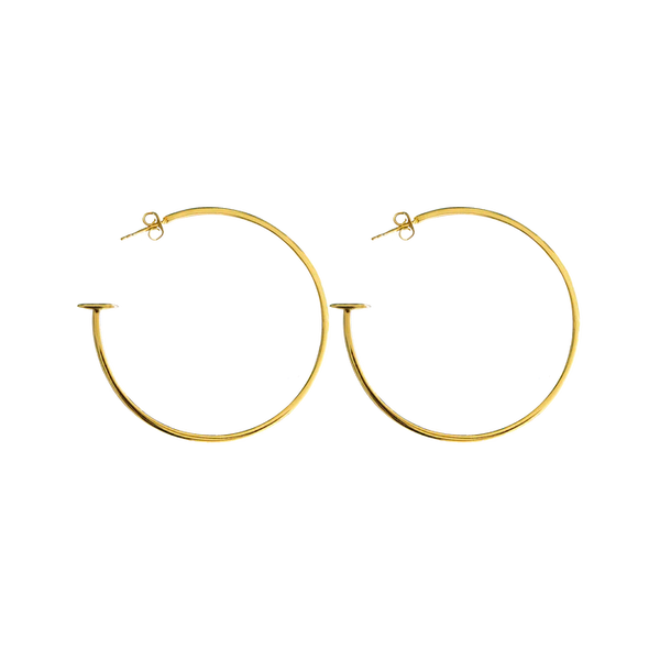 Mountain and Moon | Meesha Hoops Gold