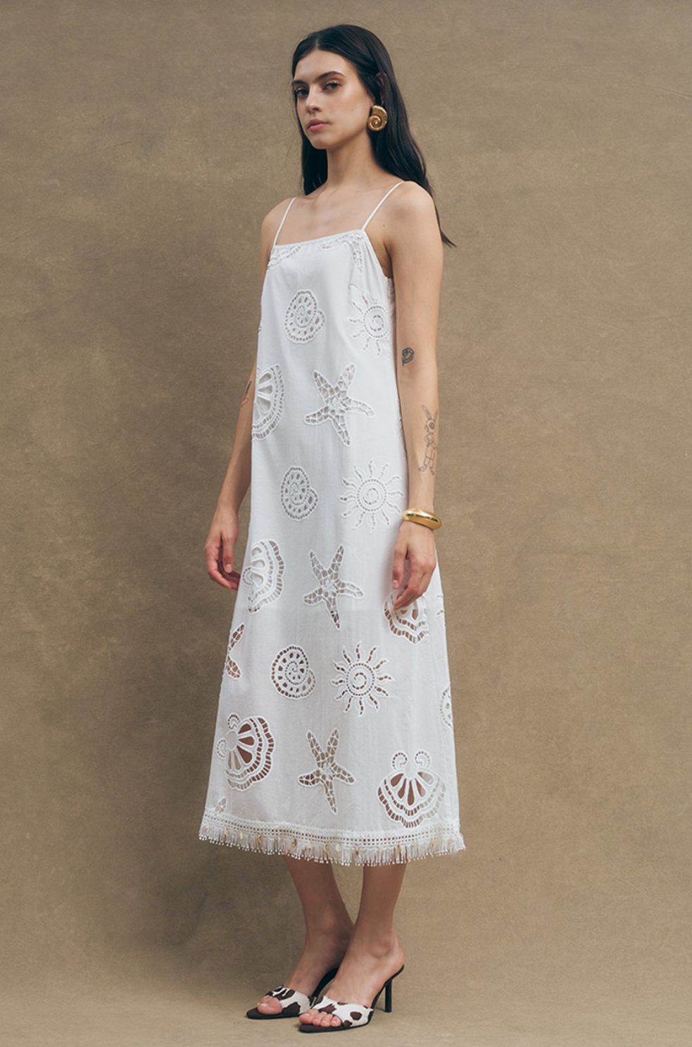 Maude Club Ciel White Dress | Maxi Dress | Coco Kimono