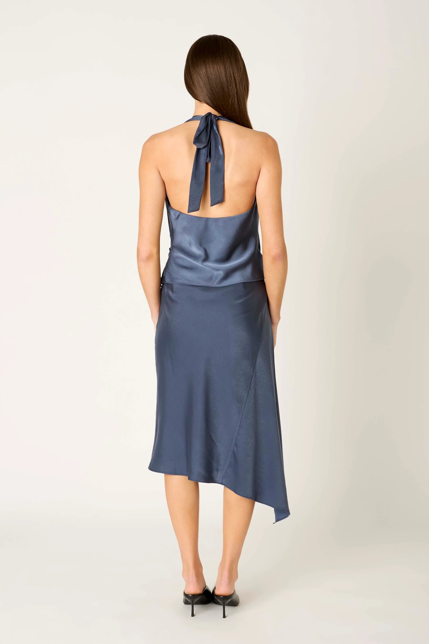 NIA Portia Skirt Grey Blue