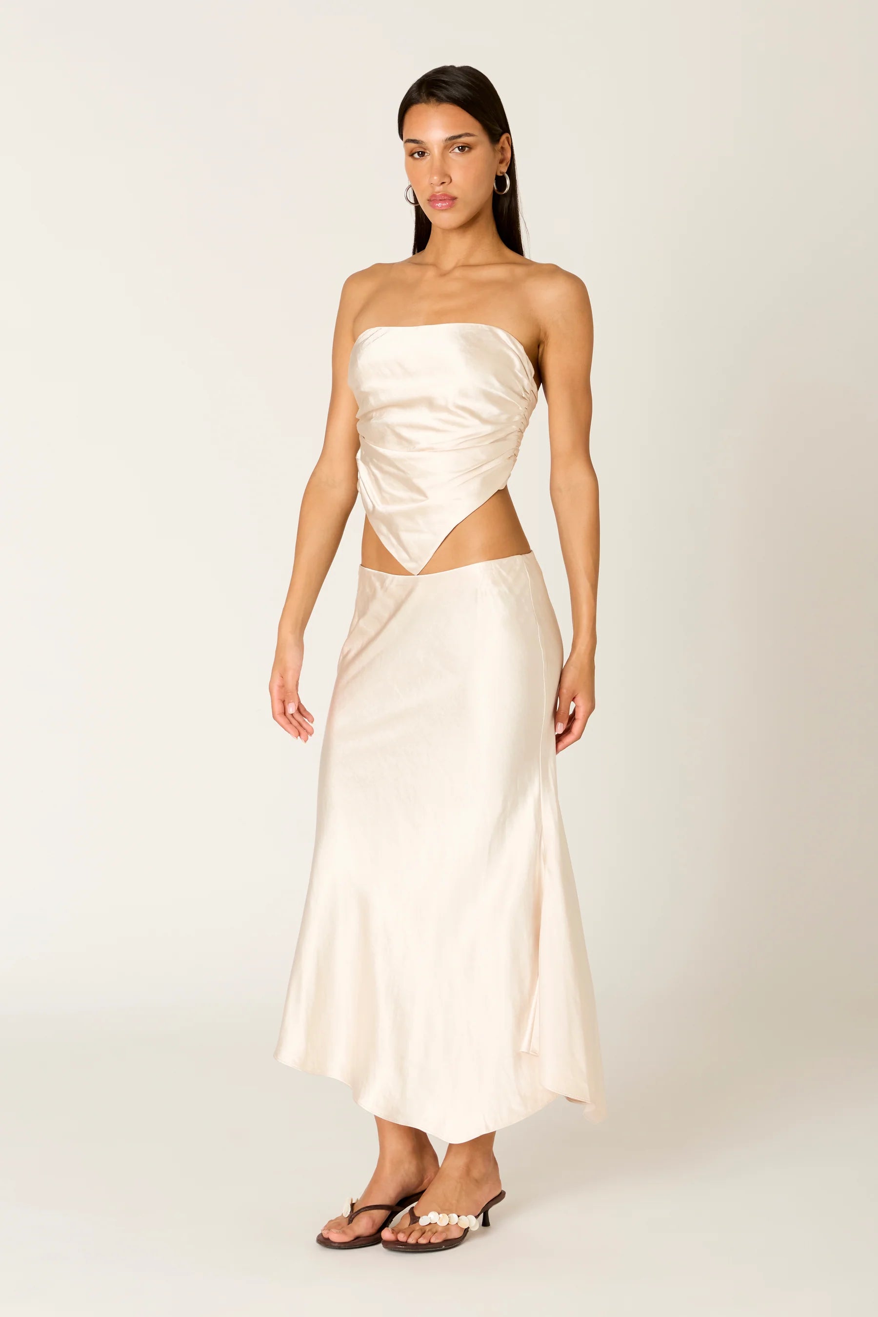NIA Giacomo Strapless Top Ivory