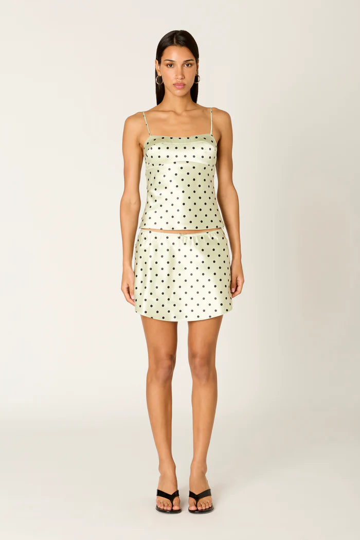 Avalon Polka Top Tank Top Pistachio