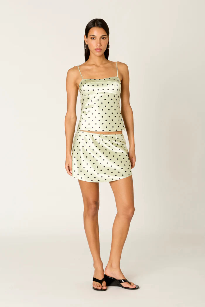 Avalon Polka Top Tank Top Pistachio