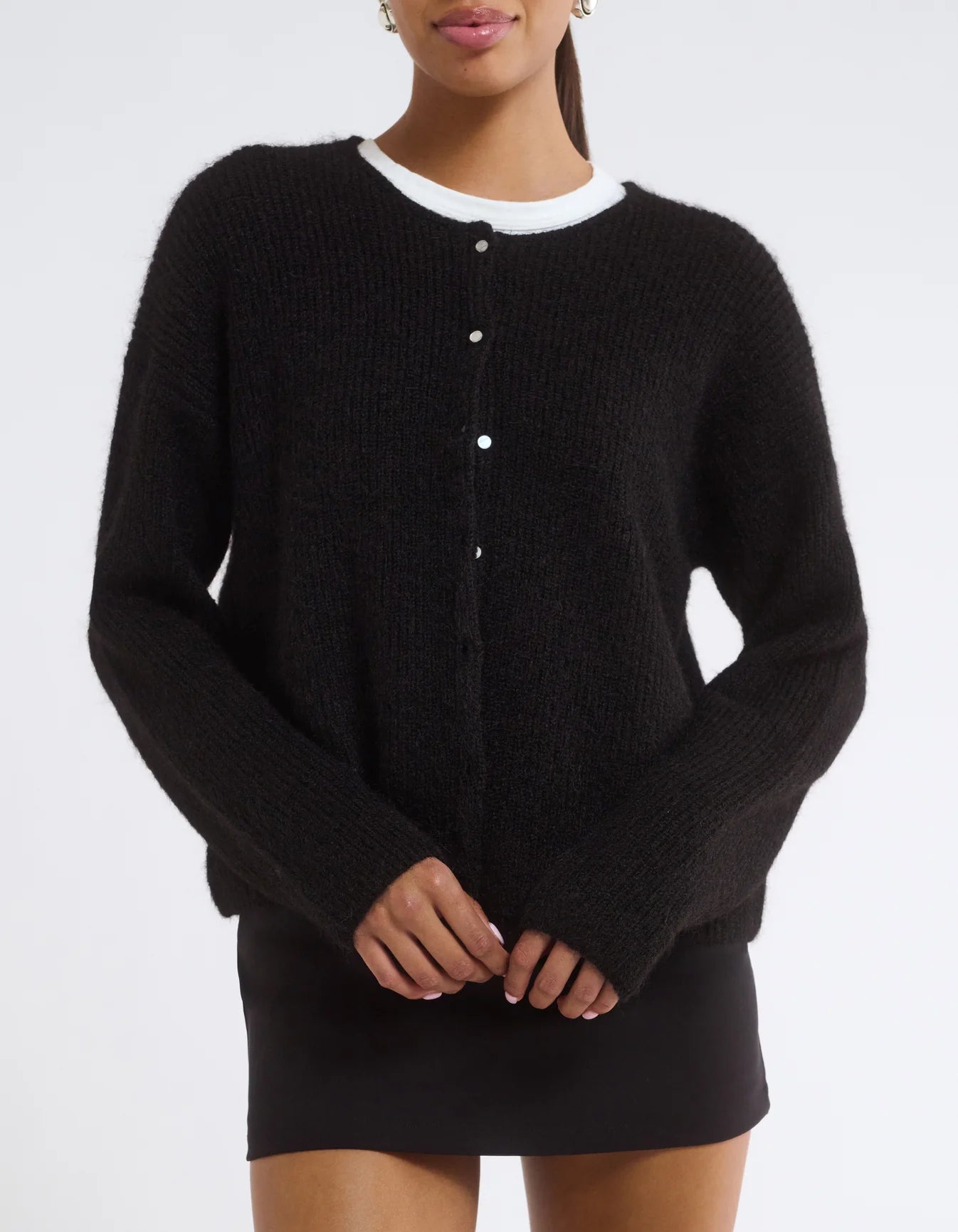Newport Cardigan Black