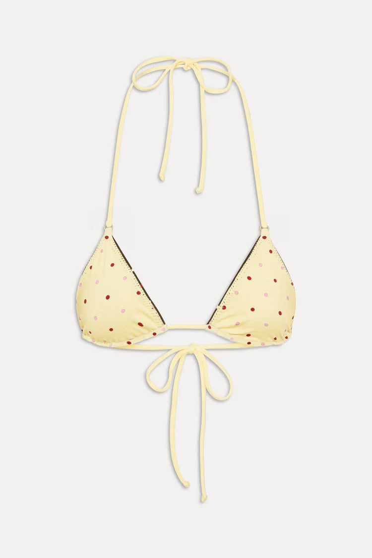 Nick Reversible Shine Bikini Top Honey Bug