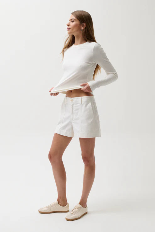 Pistola Mason White Relaxed Utility Shorts