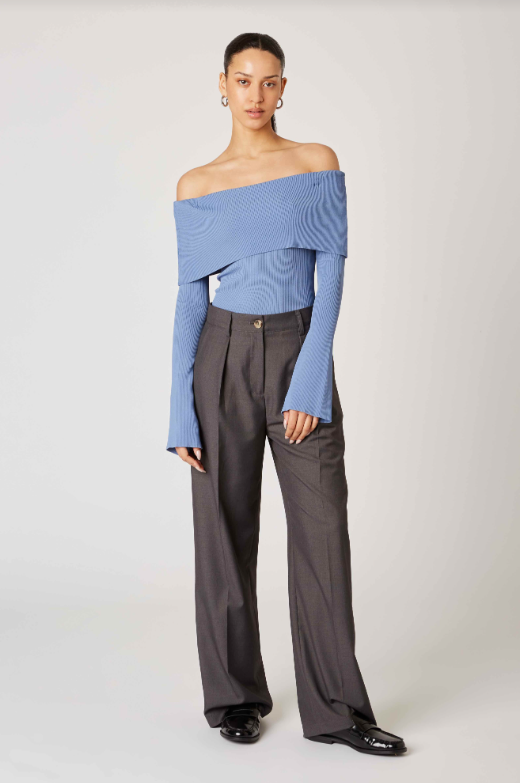 Final Salepalmer Sweater | Slate Blue