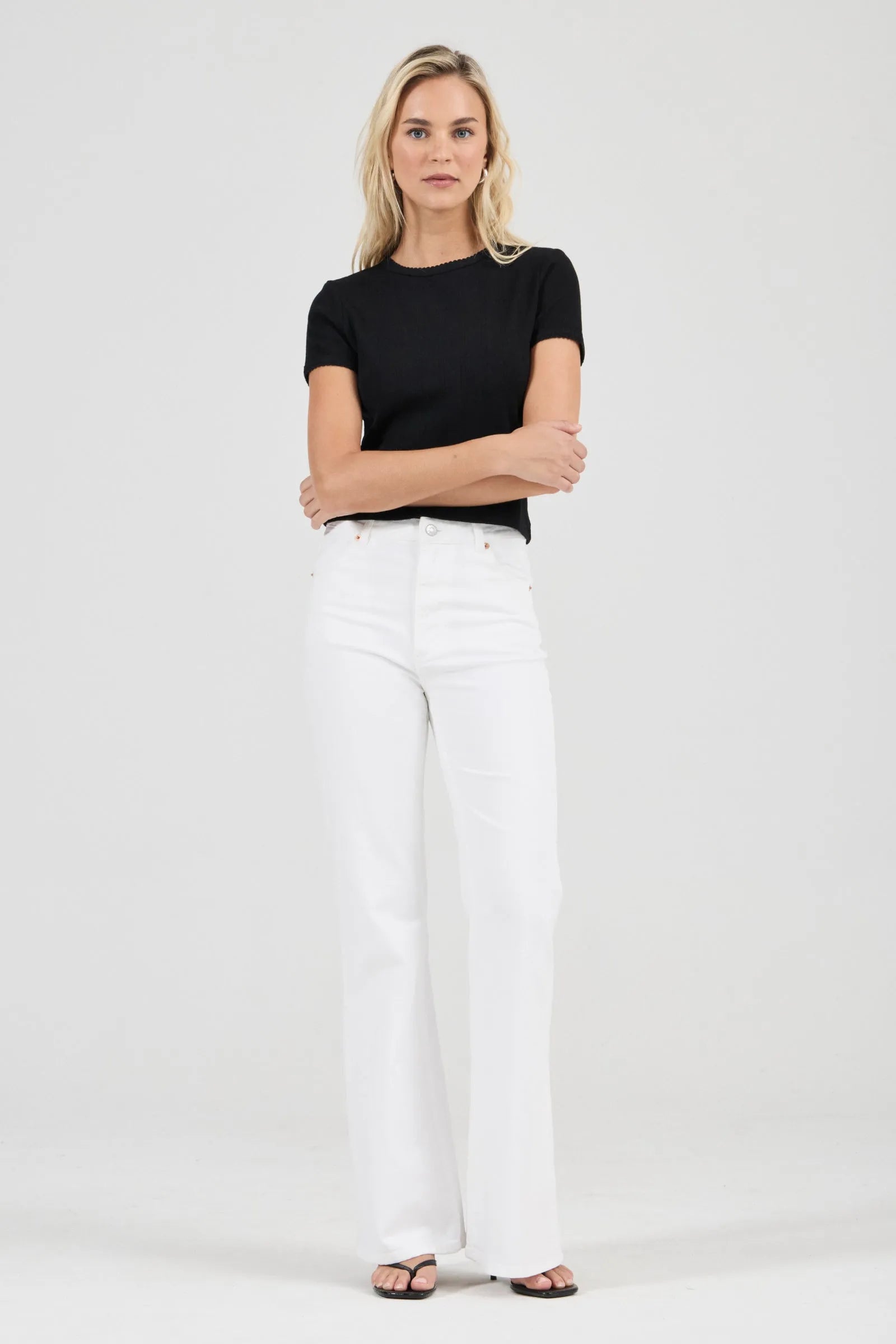 Rolla's East Coast Flare Jeans Vintage White