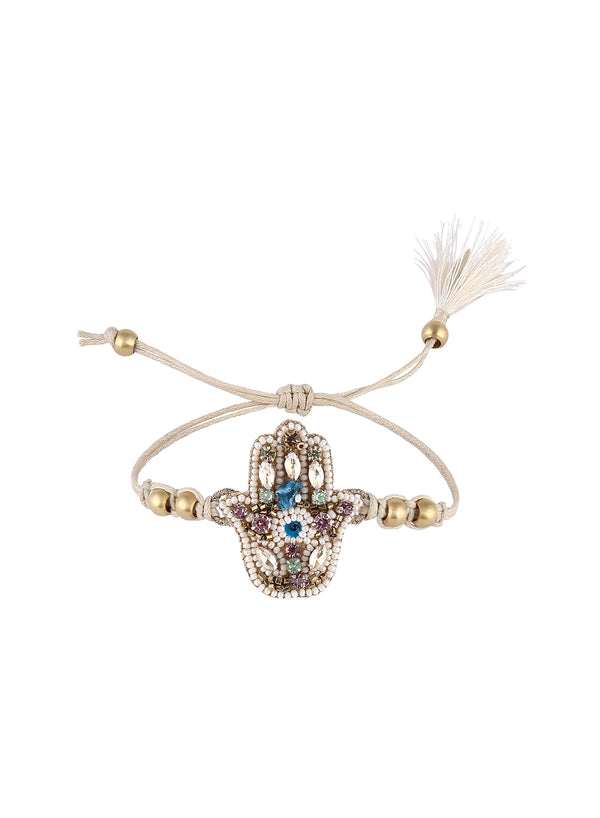 Fei Hamsa Beaded Bracelet