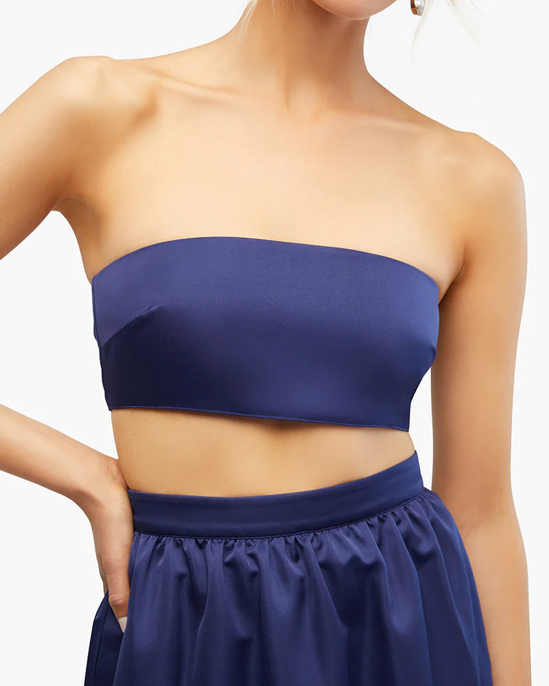 FINAL SALE WeWoreWhat | Bandeau Top Navy