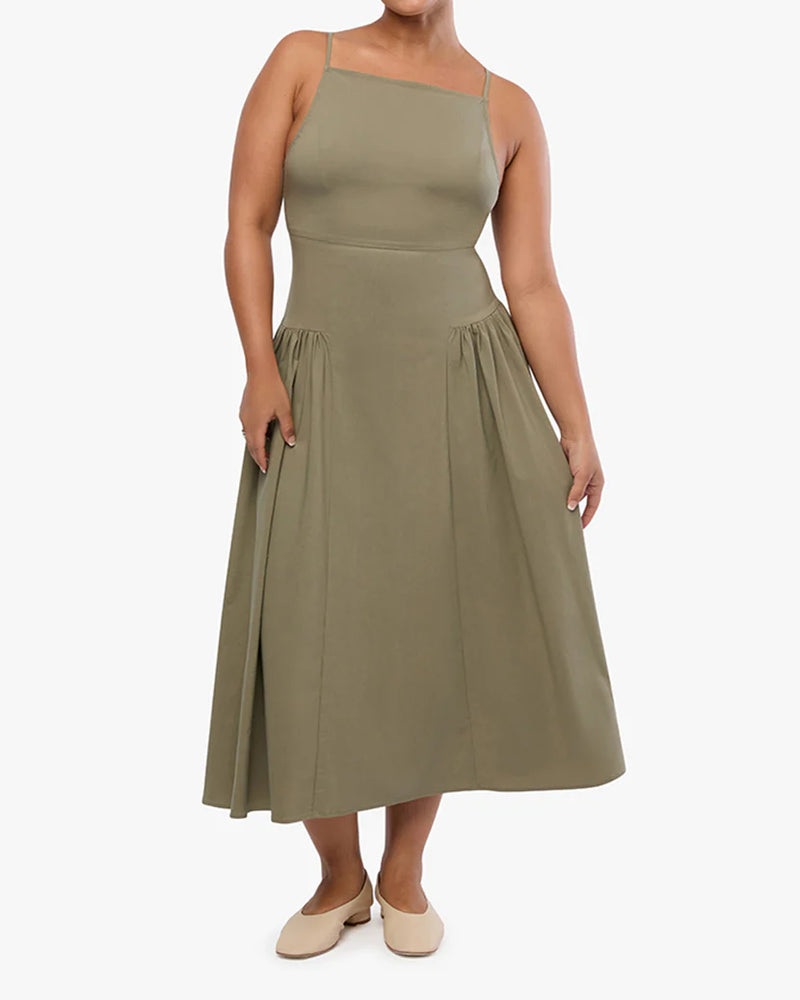 WeWoreWhat | Flare Panel Midi Dress | Laurel Oak