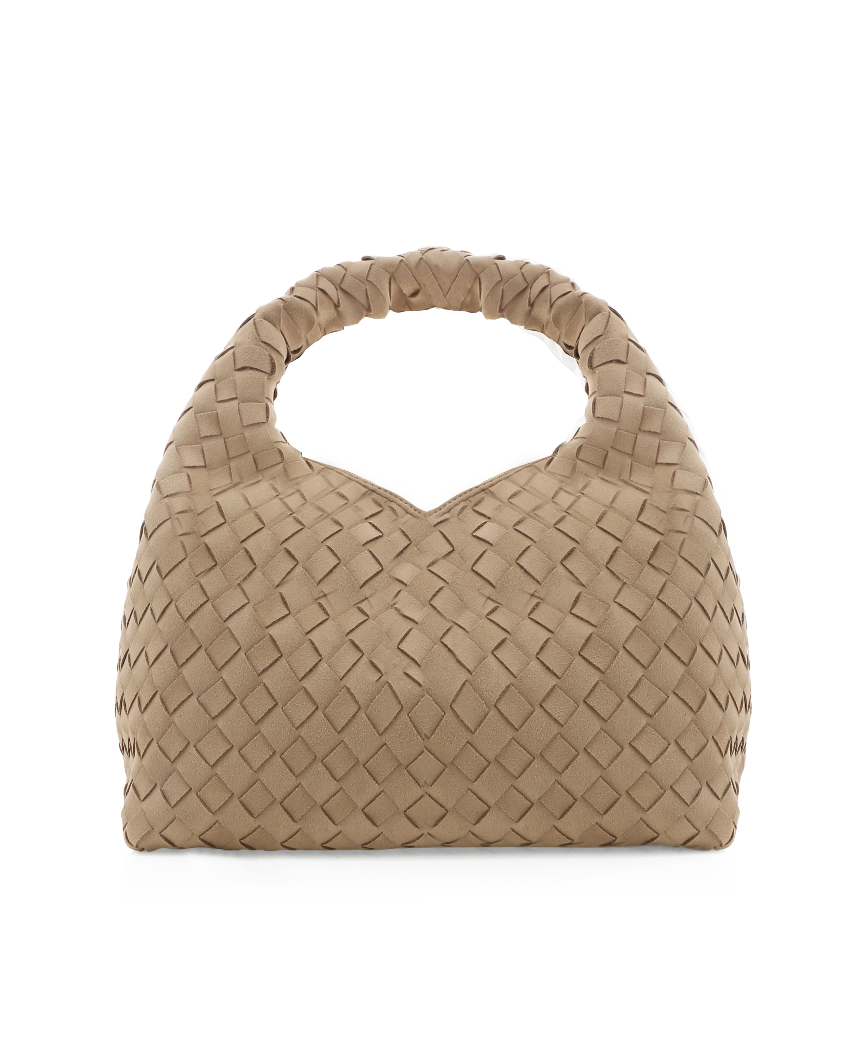 Billini Solene Biscuit Suede Woven Handbag