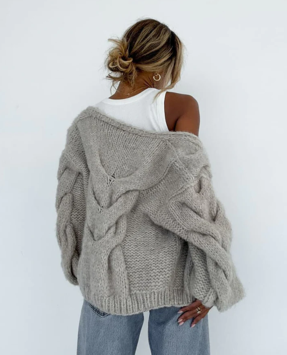 Rumored | Mimi Cardigan Sweater | Oat