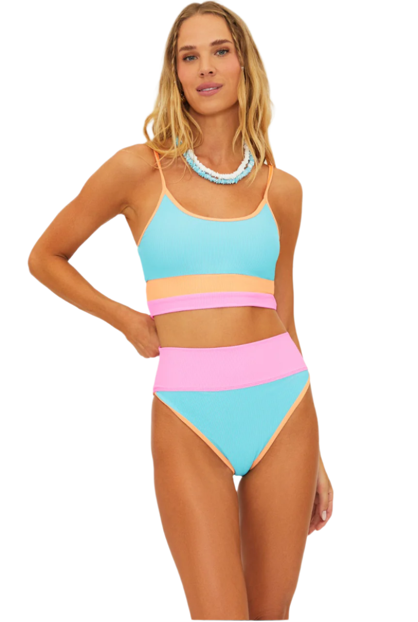 Beach Riot | Eva Bikini Top Crush Colorblock