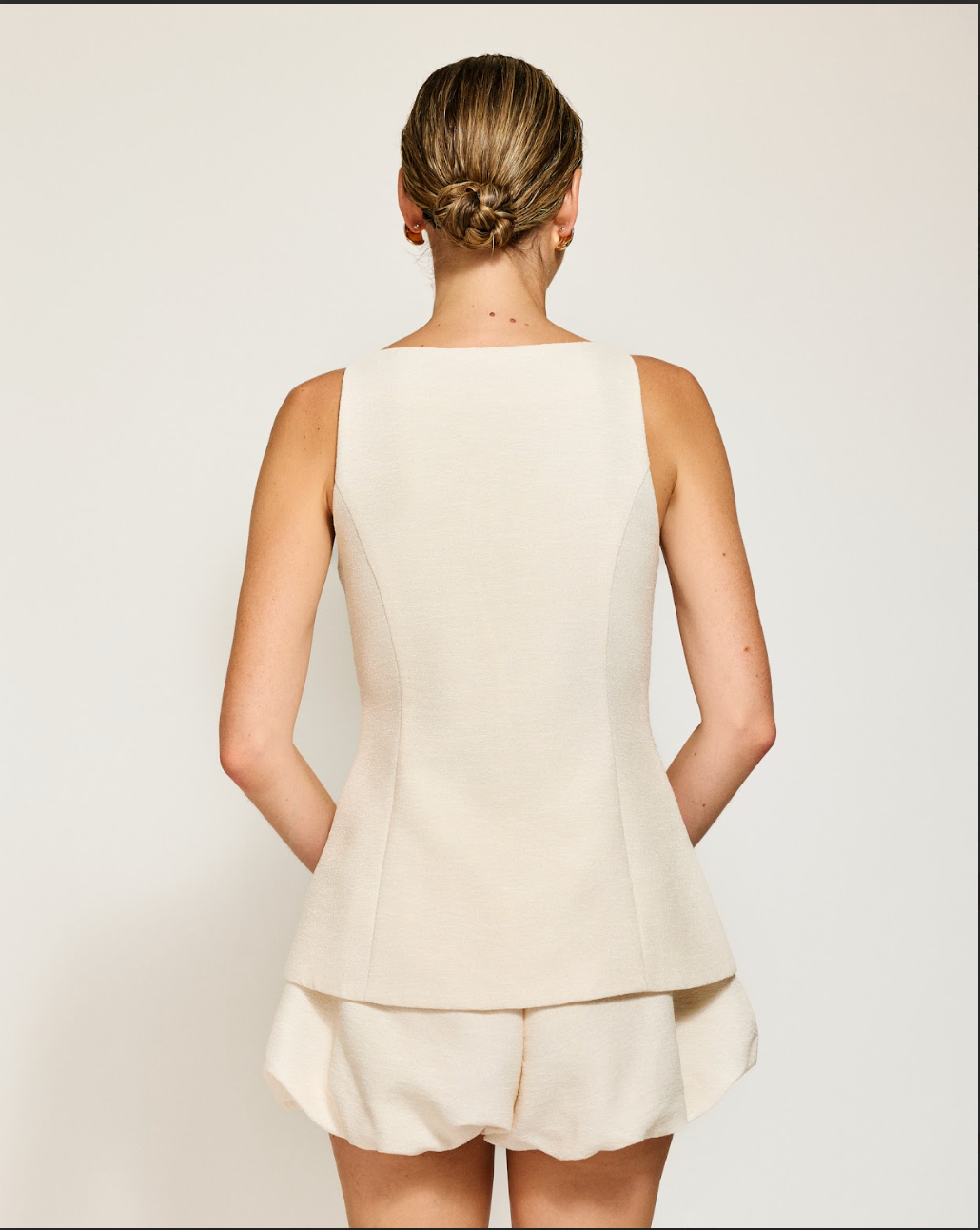 Line & Dot | Adelia Top| Cream
