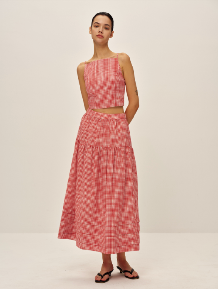 Jamie Top Red Gingham