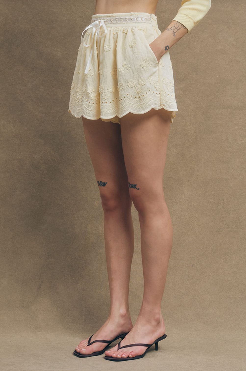Nellie Butter Yellow Shorts