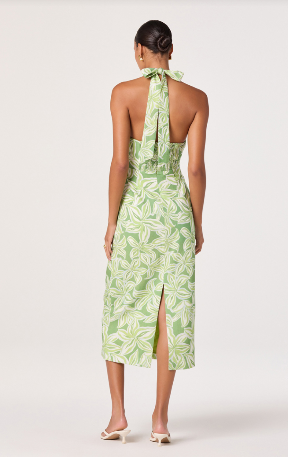 Anita Tropical Lime Floral Dress