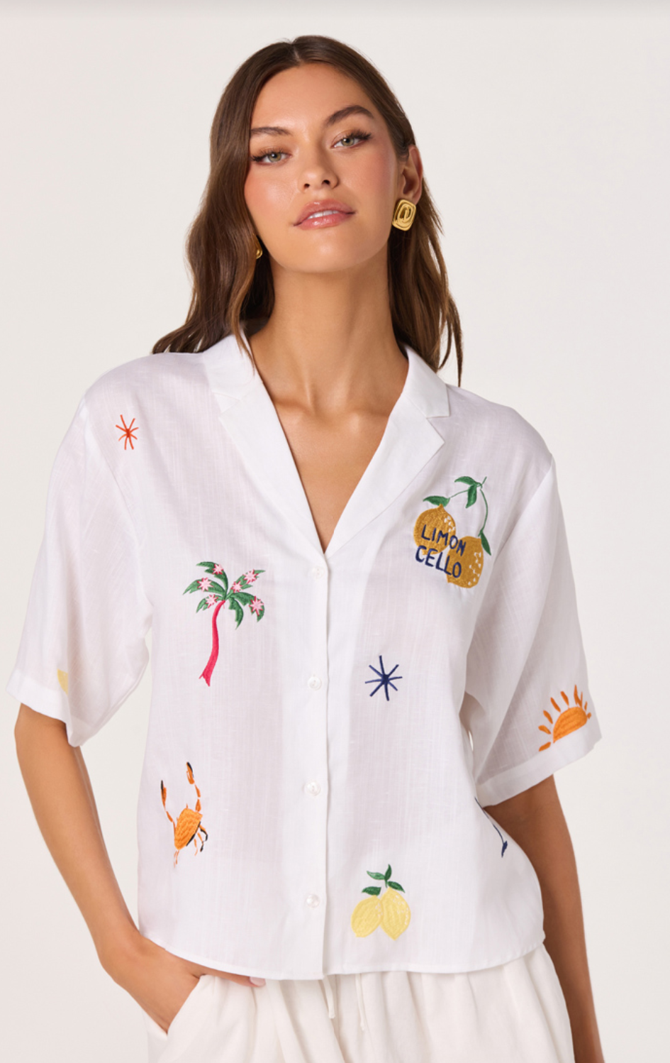 Vesa White Tropical Multi Top