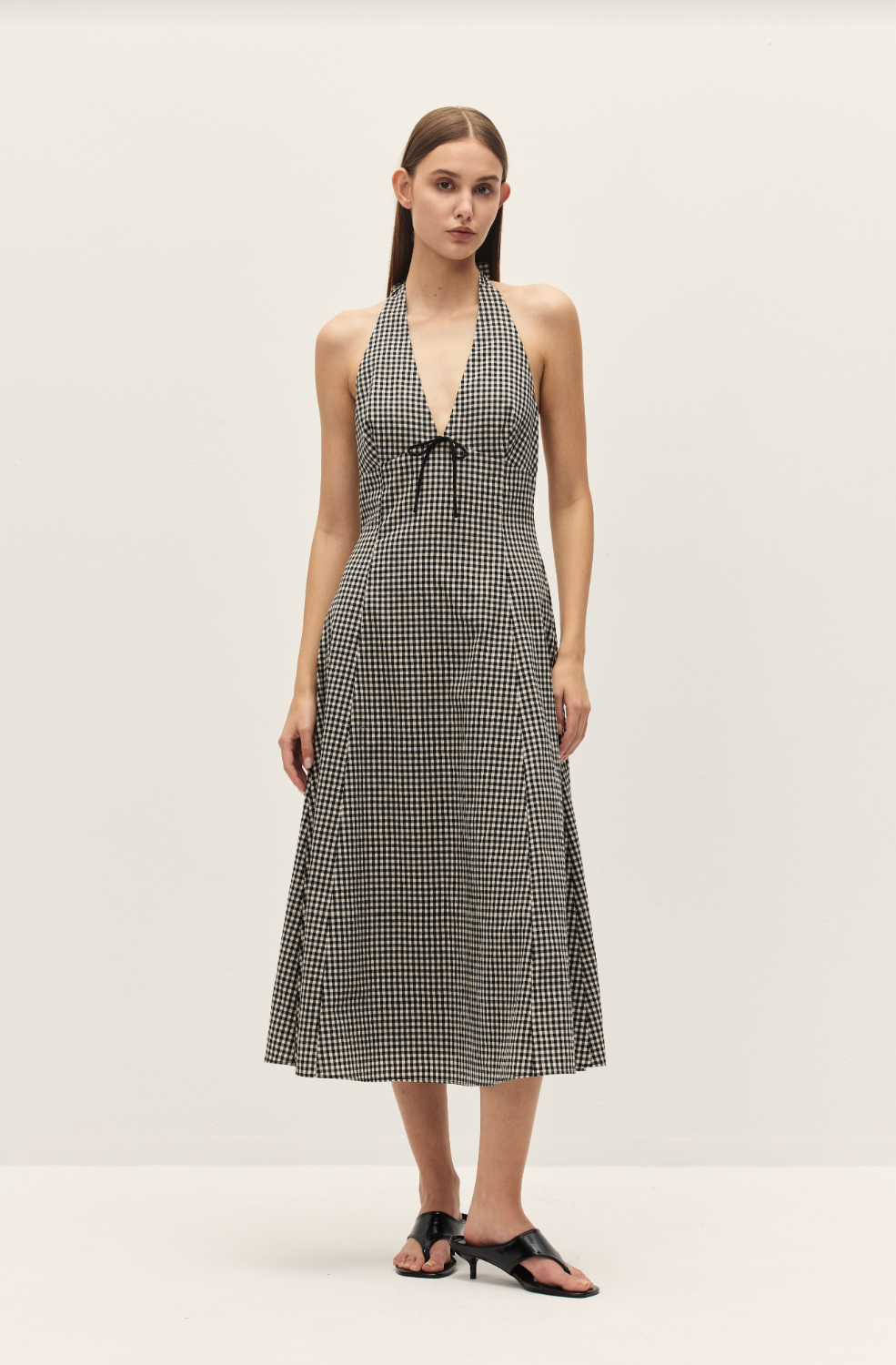 Elodie Serena Gingham Midi Dress