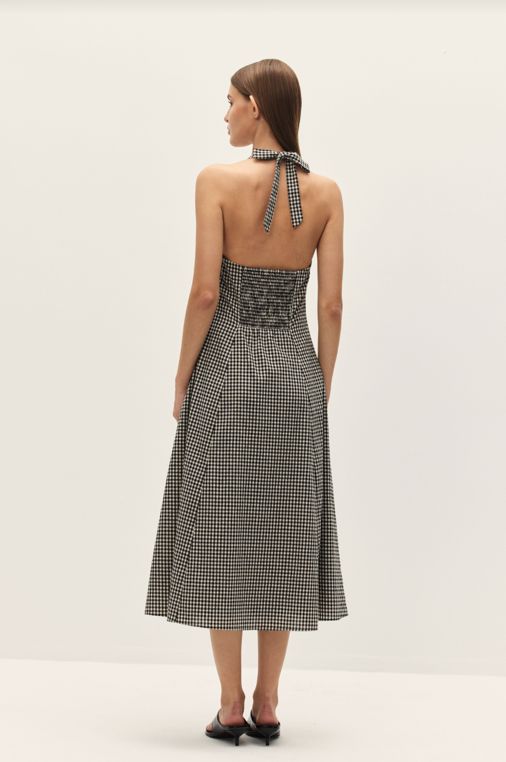 Elodie Serena Gingham Midi Dress