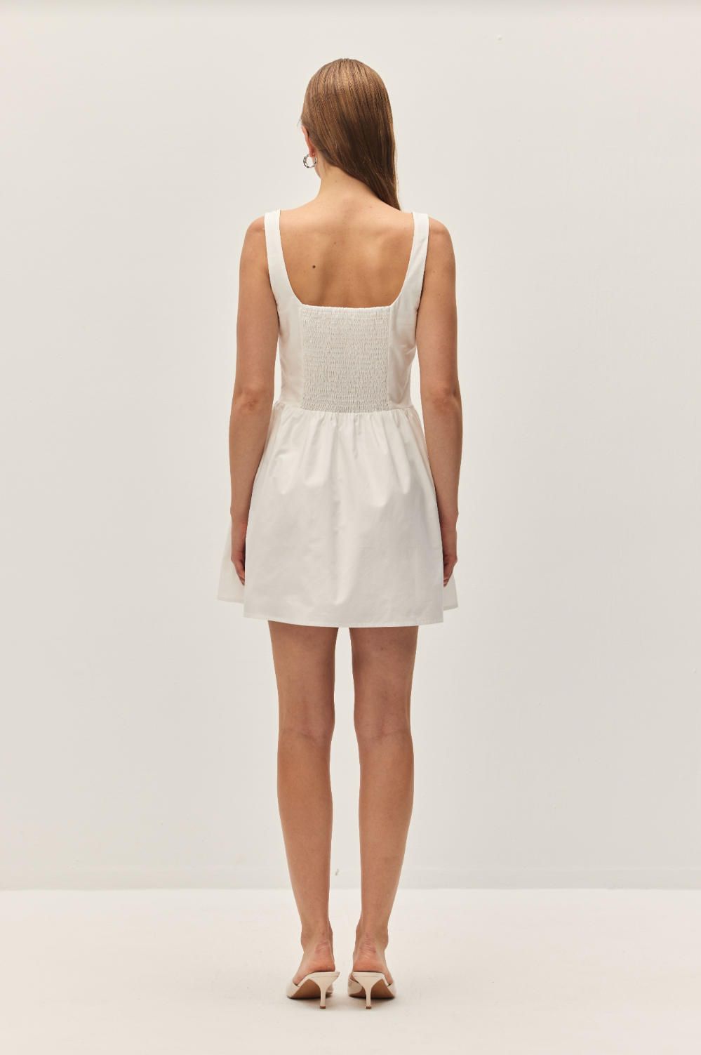 Elodie Rumi White Mini Dress