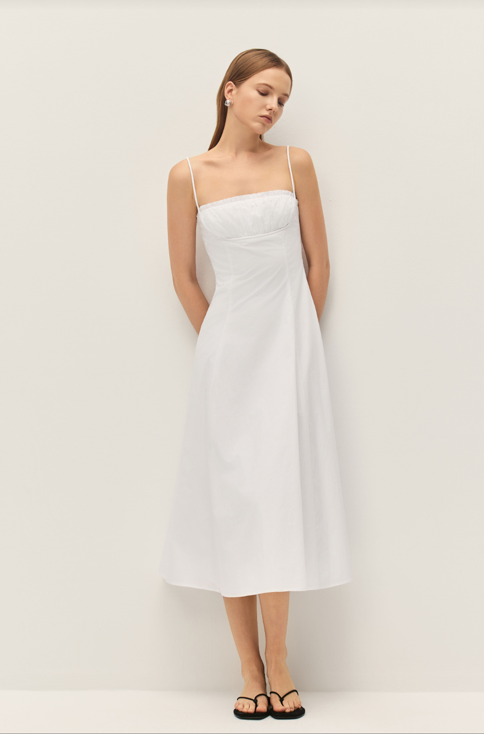 Elodie Sienna Midi Dress Cannoli Cream