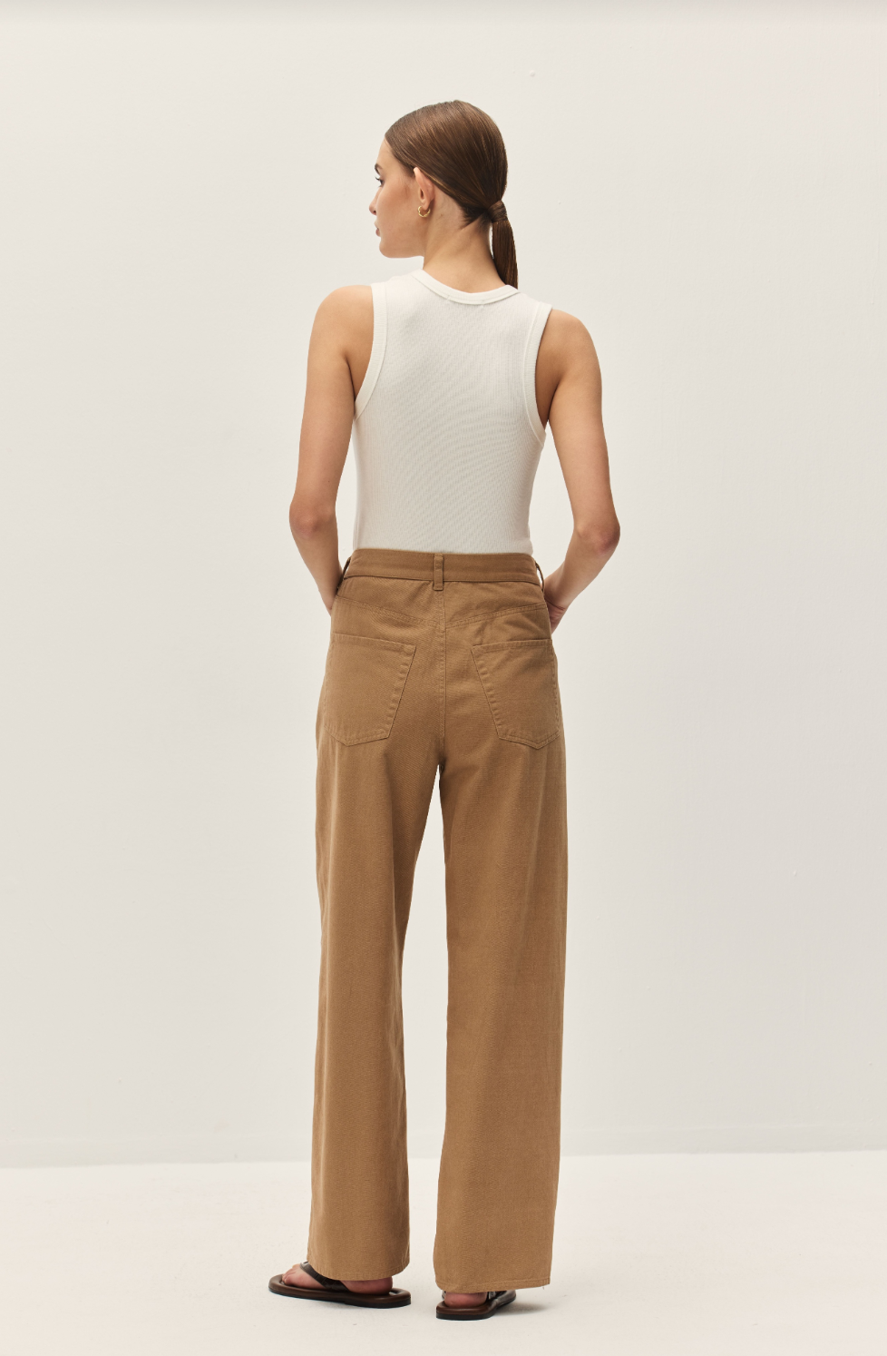 Elodie Edda Mocha Wide Leg Pants