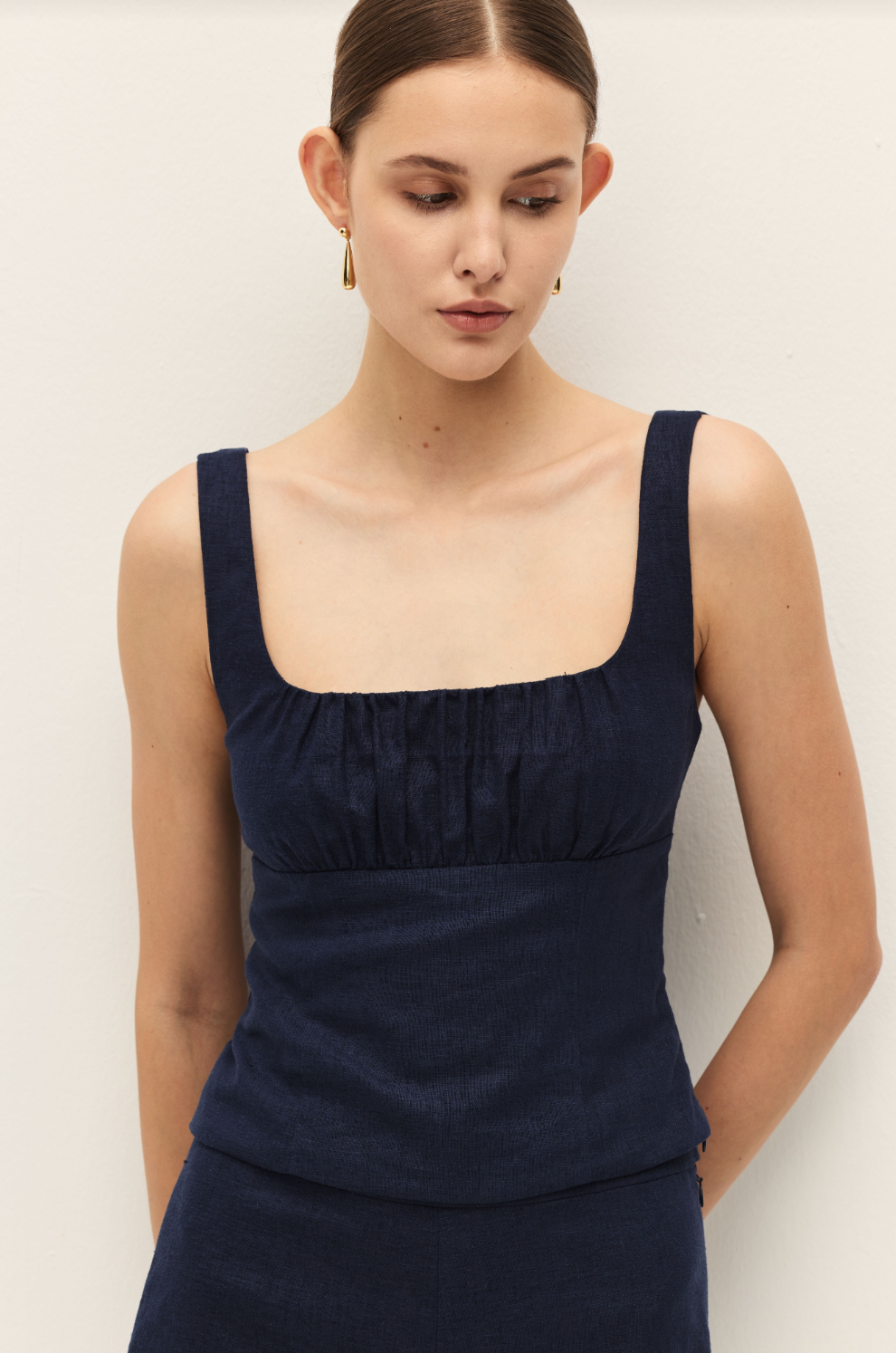 Elodie Dwyn Navy Top