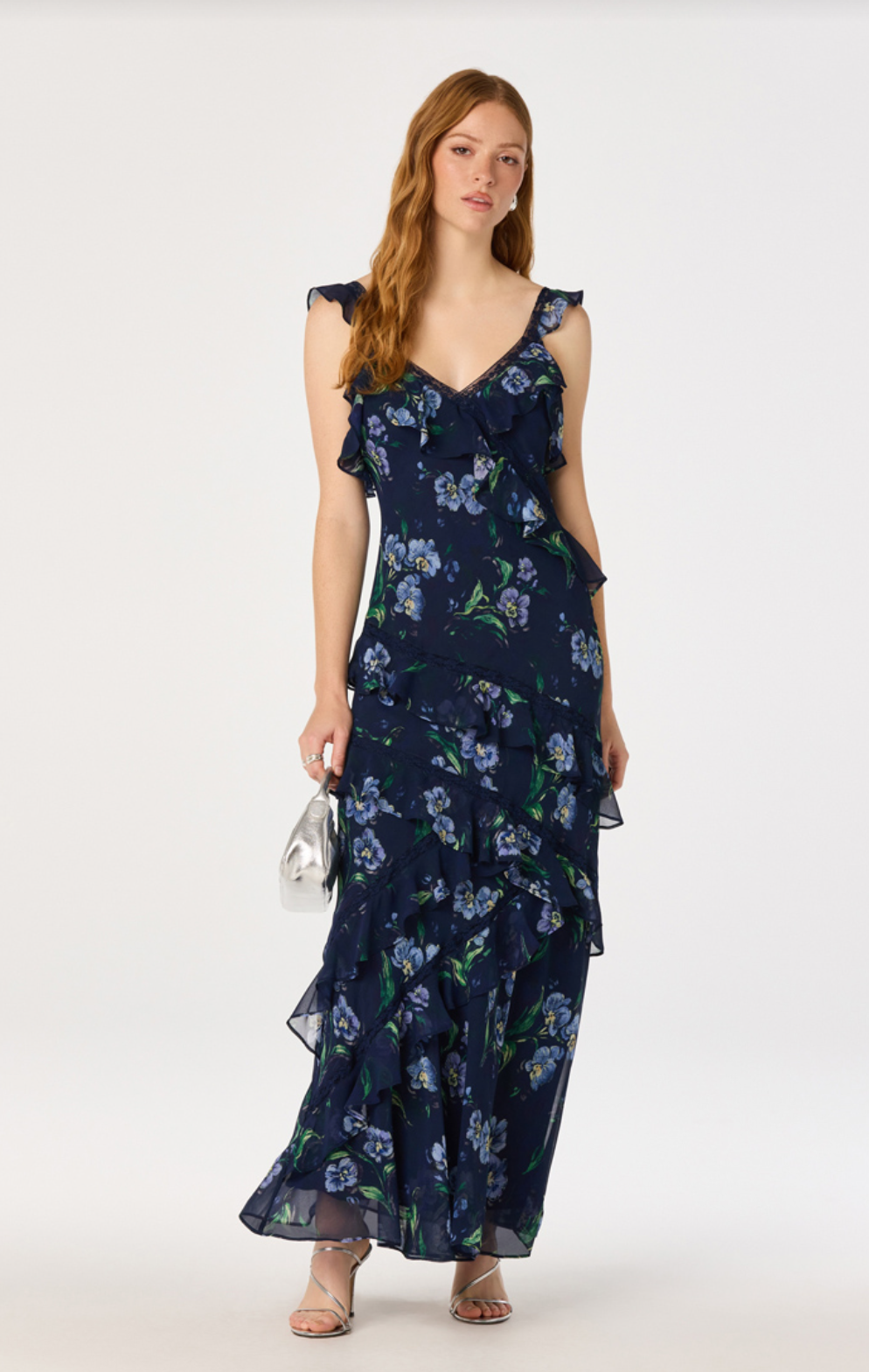 Megan Dress Navy Floral