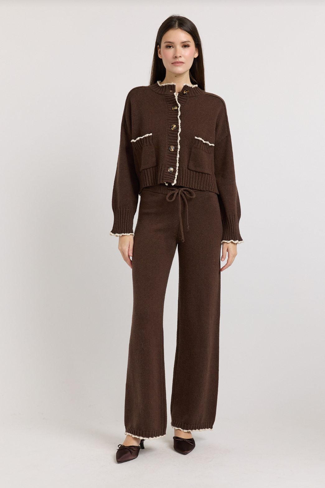 En Saison Victoria Brown Cardigan
