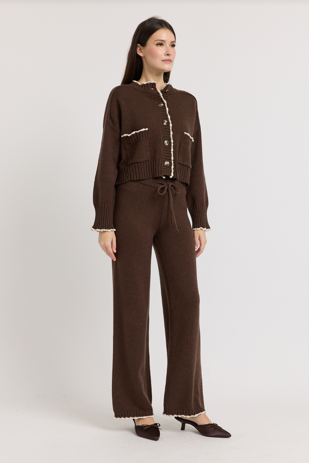 En Saison Victoria Brown Cardigan