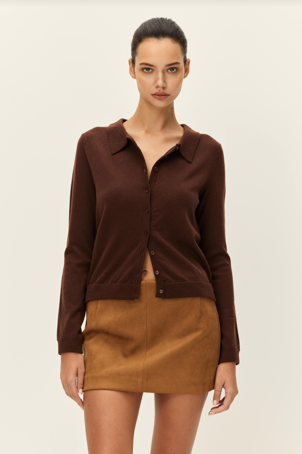 Elodie Margaux Button Knit Top