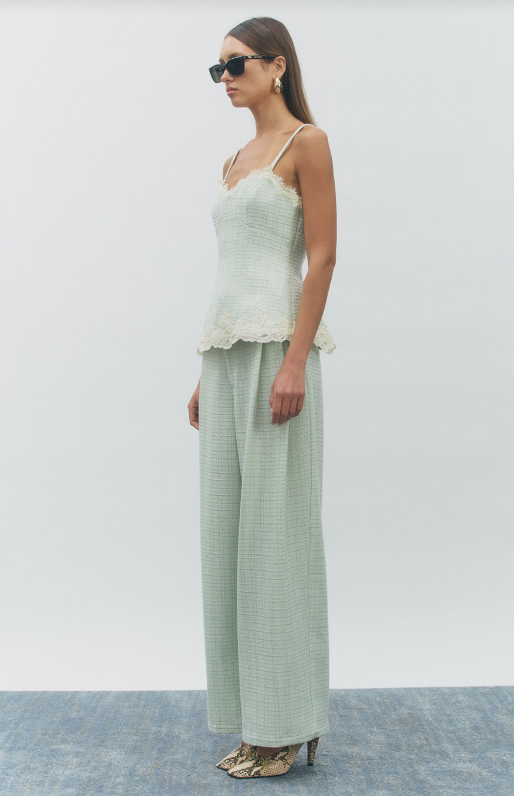 Maude Club Gabby Mint Ivory Top