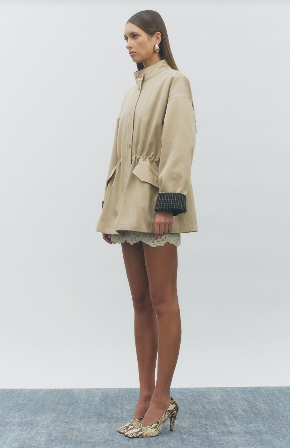 Maude Club Lake Trench Coat