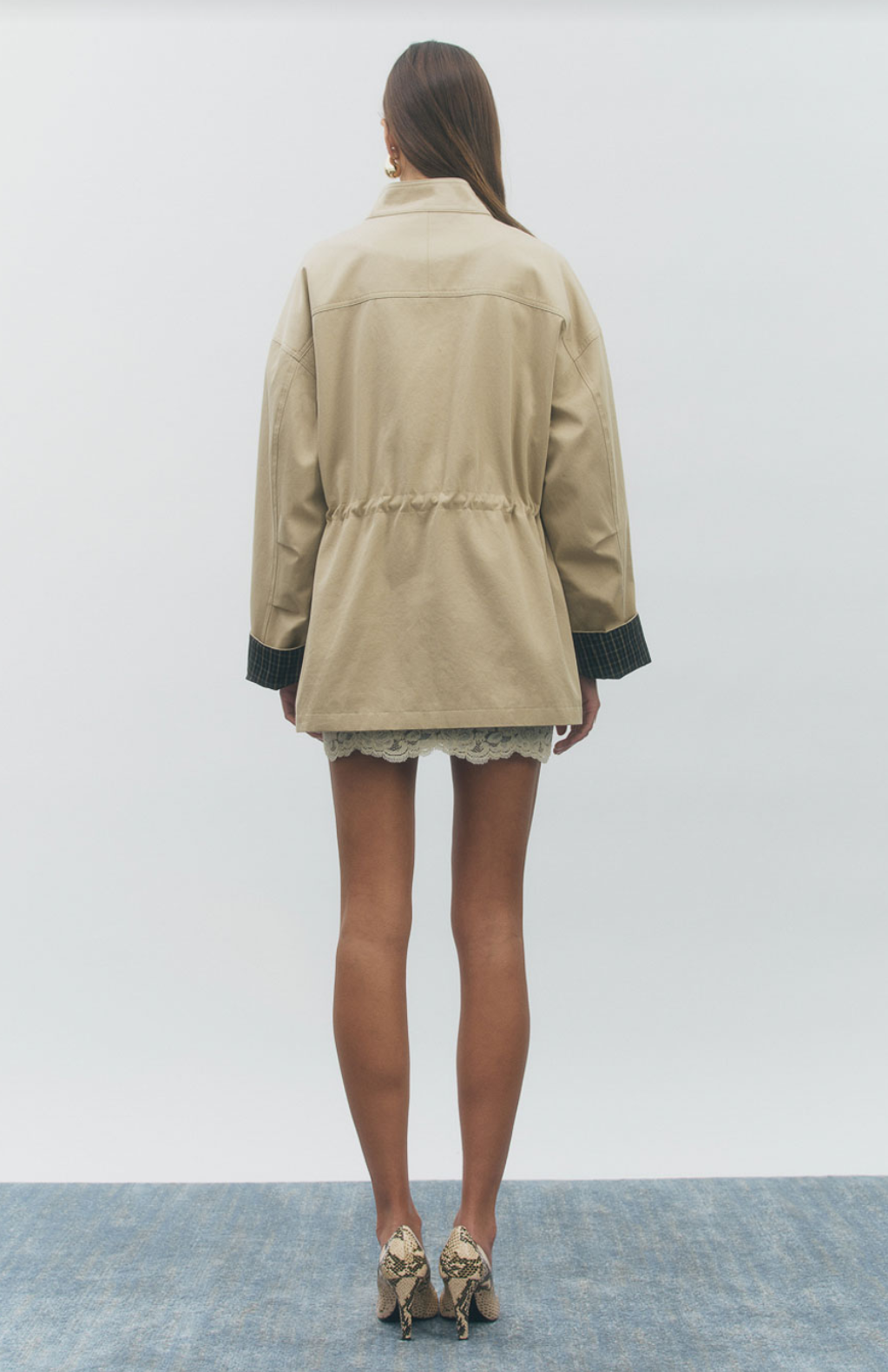 Maude Club Lake Trench Coat