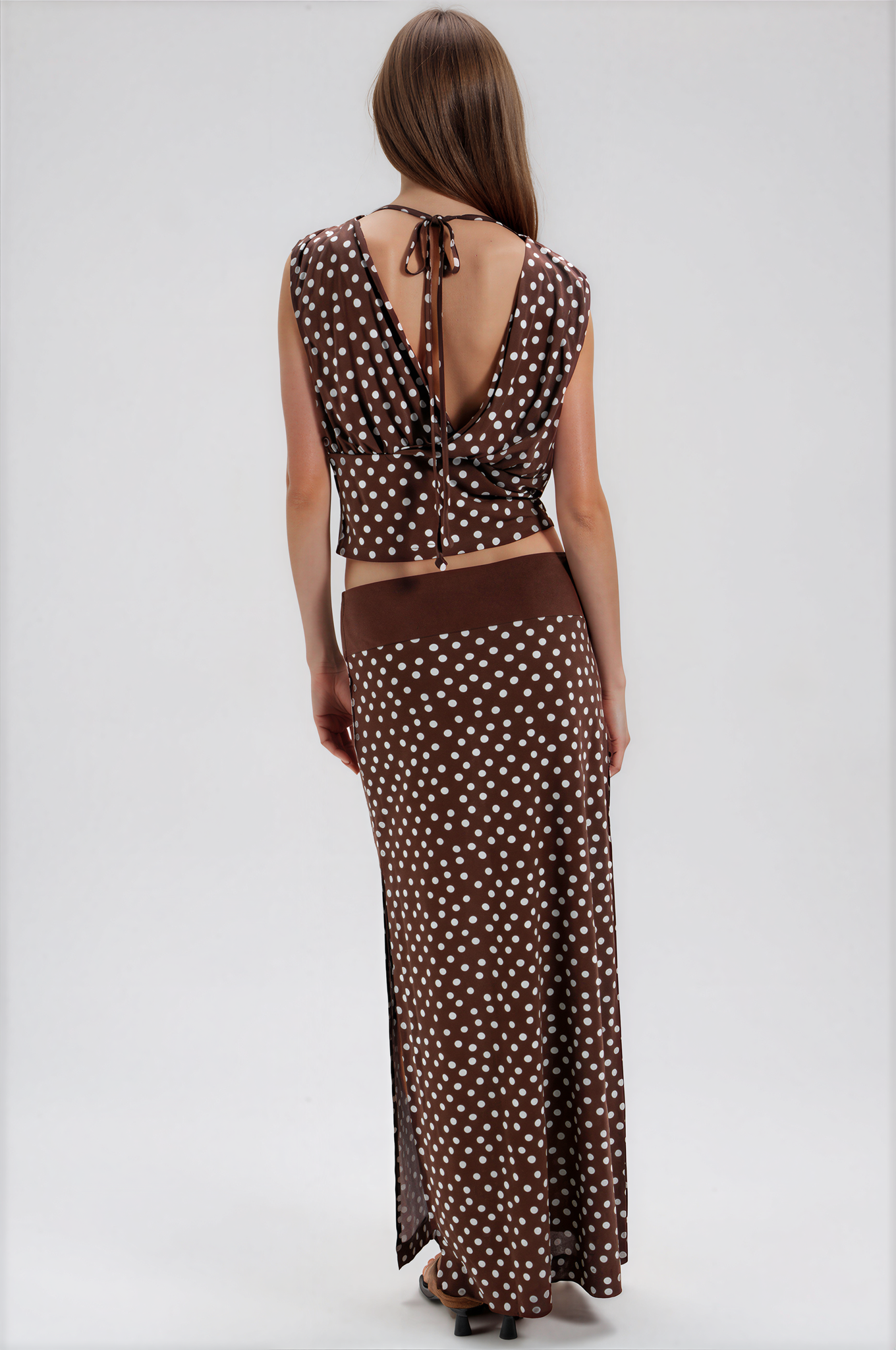 Free People Heat Wave Polka Dot Skirt Set
