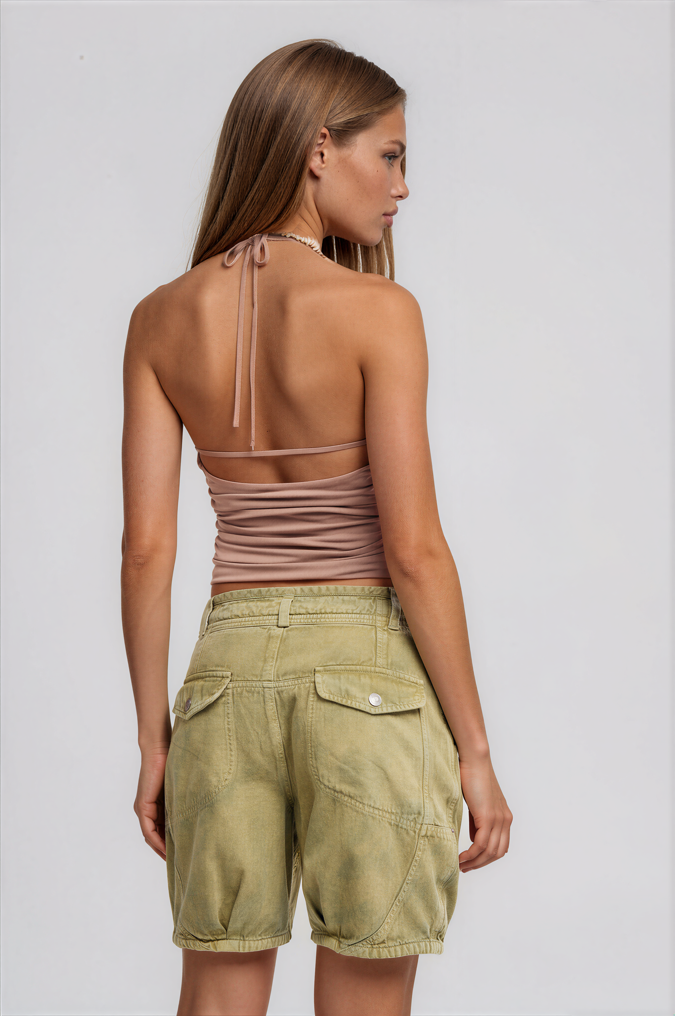 Free People Toni Beaded Tank Brownie