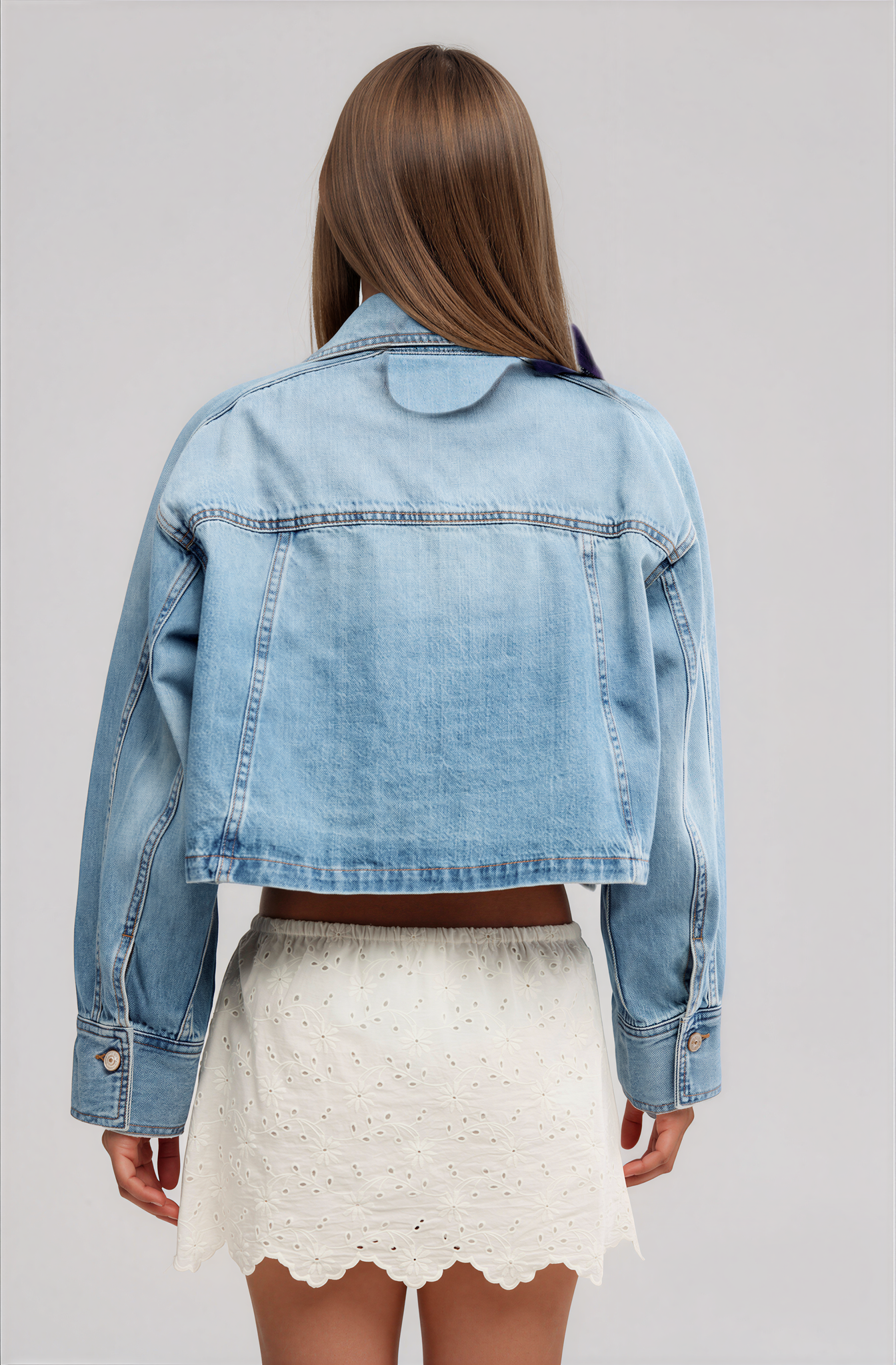 We The Free Side To Side Cropped Denim Jacket